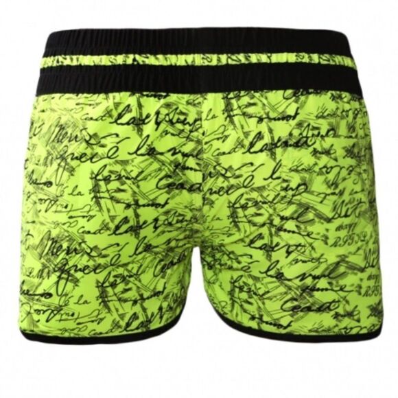 Yellow Individual Handwriting Print Swim Shorts - Picture 3 of 7